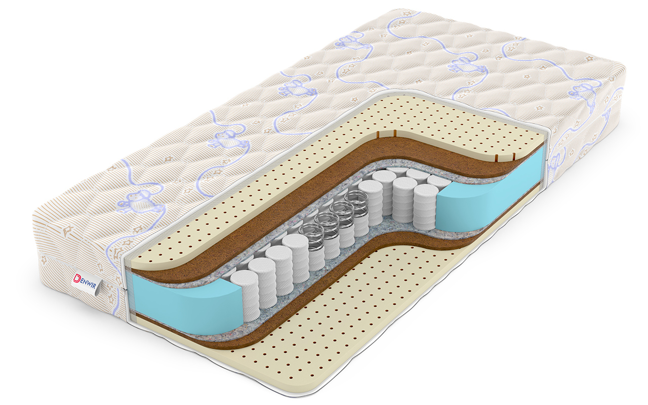 фото: Детский Матрас Denwir Baby Spring Middle Soft 16
